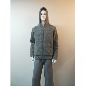그레이 하의 스웨터 코트 RLMS0075F